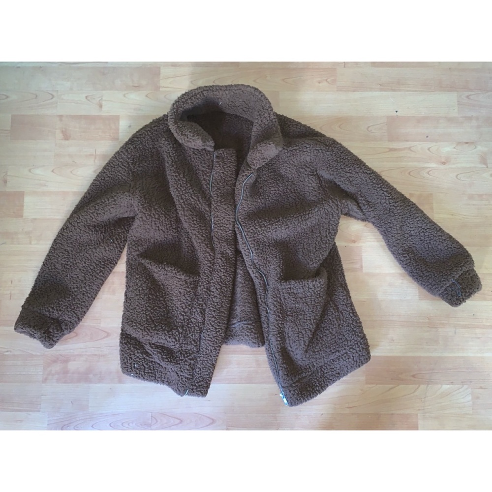 Super soft brown teddy jacket